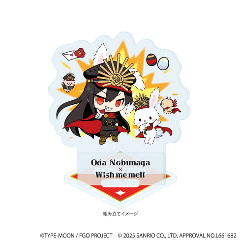 『Fate/Grand Order×サンリオキャラクターズ』アクリルスタンドプレート17/織田信長×ウィッシュミーメル(コラボイラスト)